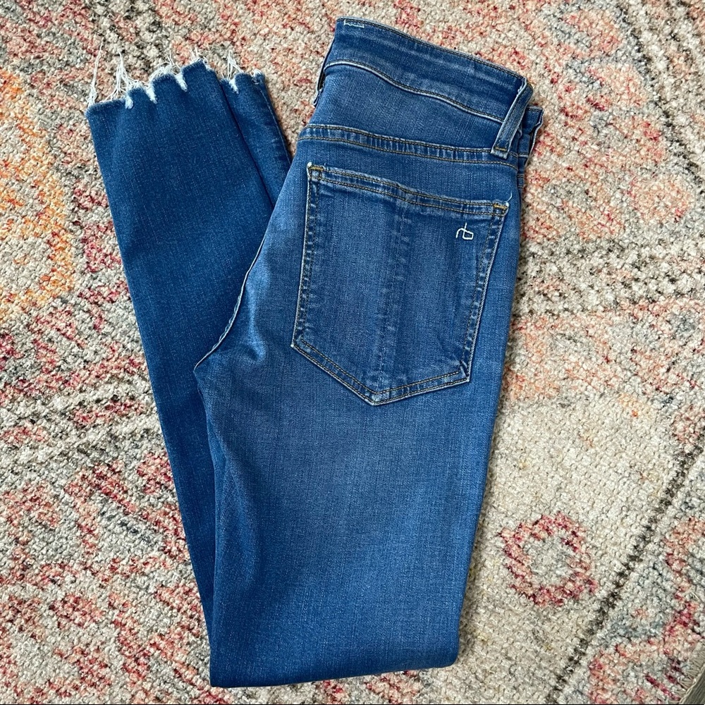 Rag & Bone Cate Mid Rise Skinny Ankle Jeans 24